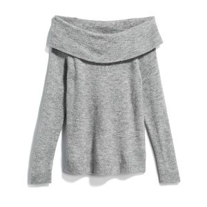 Sophie Rue Gray Off-Shoulder Sweater